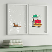 Duo affiche a4 saucisse couleur