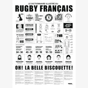 Affiche Dictionnaire illustré du rugby - 50x70 cm