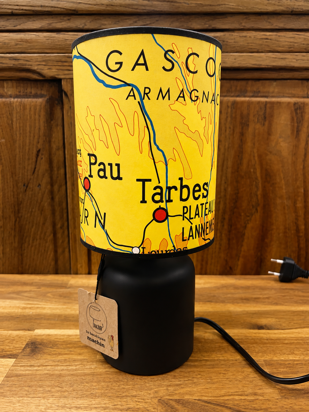 Lampe de chevet Cote basque Béarn jaune
