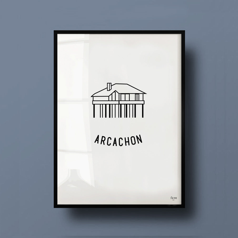 Affiche a4 arcachon