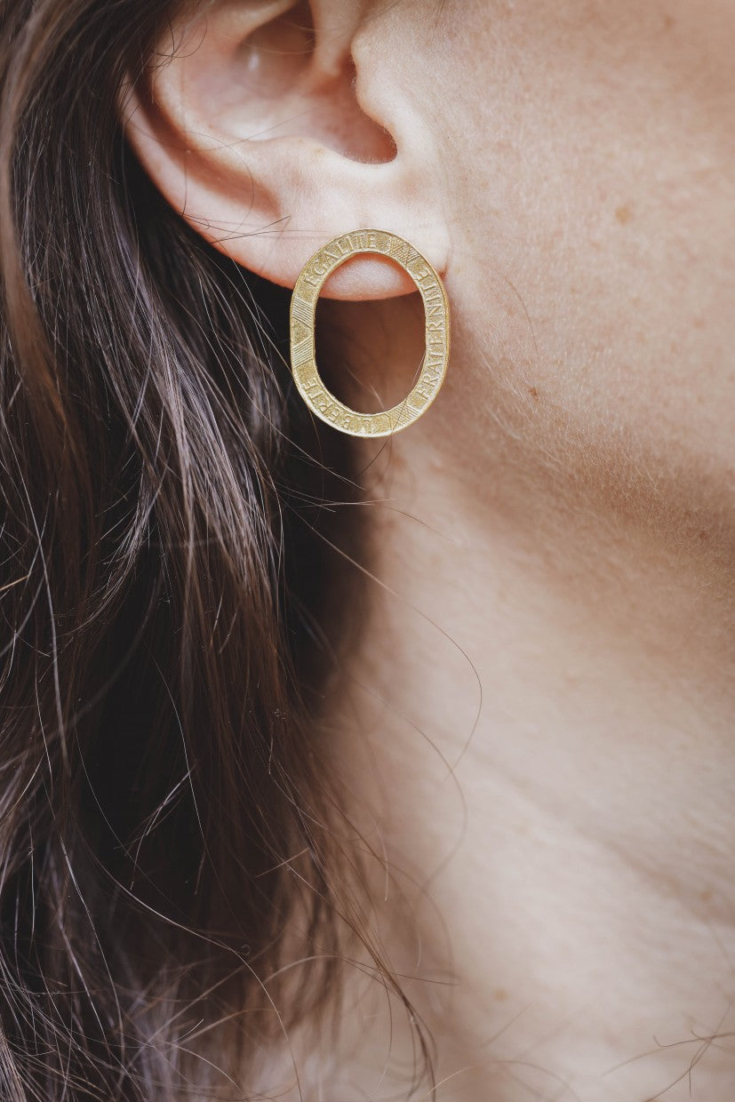 Boucles d'oreilles bastilles or