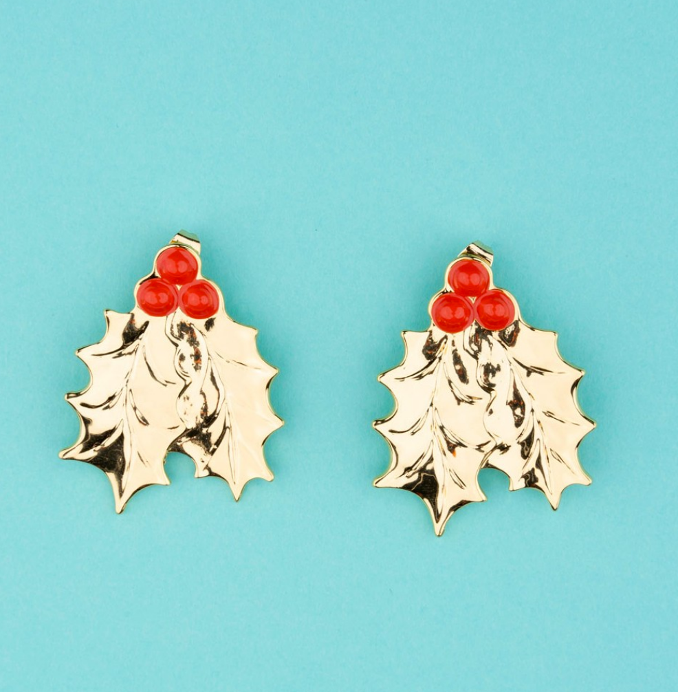 Boucles d'oreilles Houx