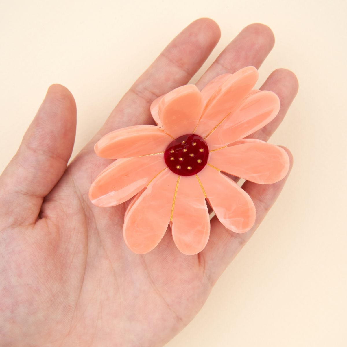Pince à cheveux Coucou Suzette Fleur Rose