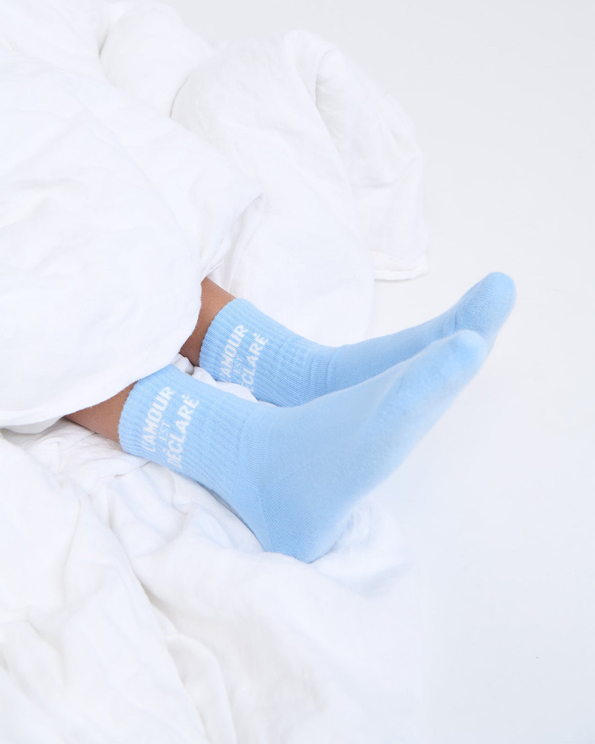 Les chaussettes L'amour est déclaré - bleu dream - 42/46