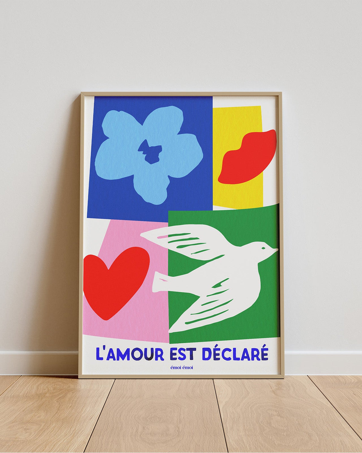 L'affiche collage L'amour est déclaré - A3
