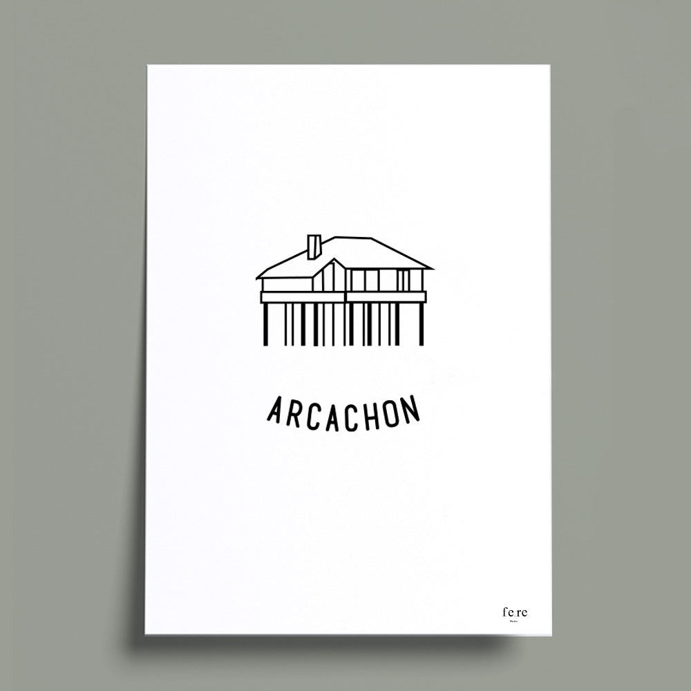 Affiche a4 arcachon