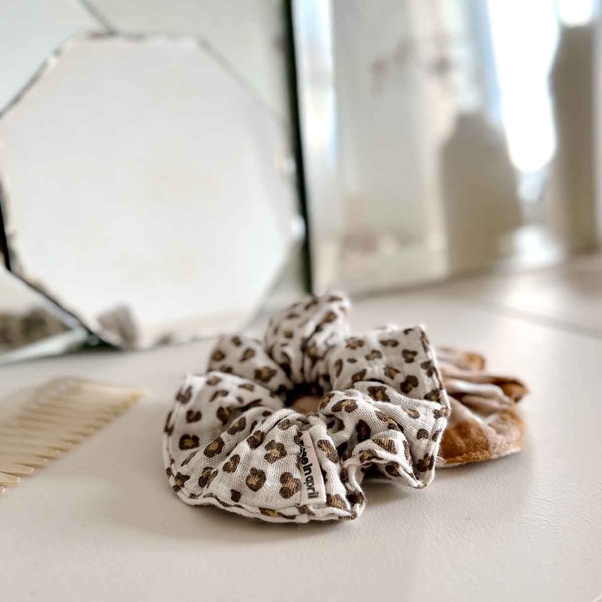CHOUCHOU MINI LEOPARD GREIGE