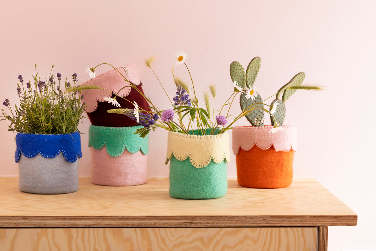 FLOWER POT 26, dusty-electric-blue
