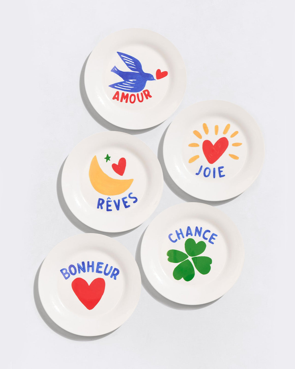 L'assiette Chance en porcelaine - 19 cm