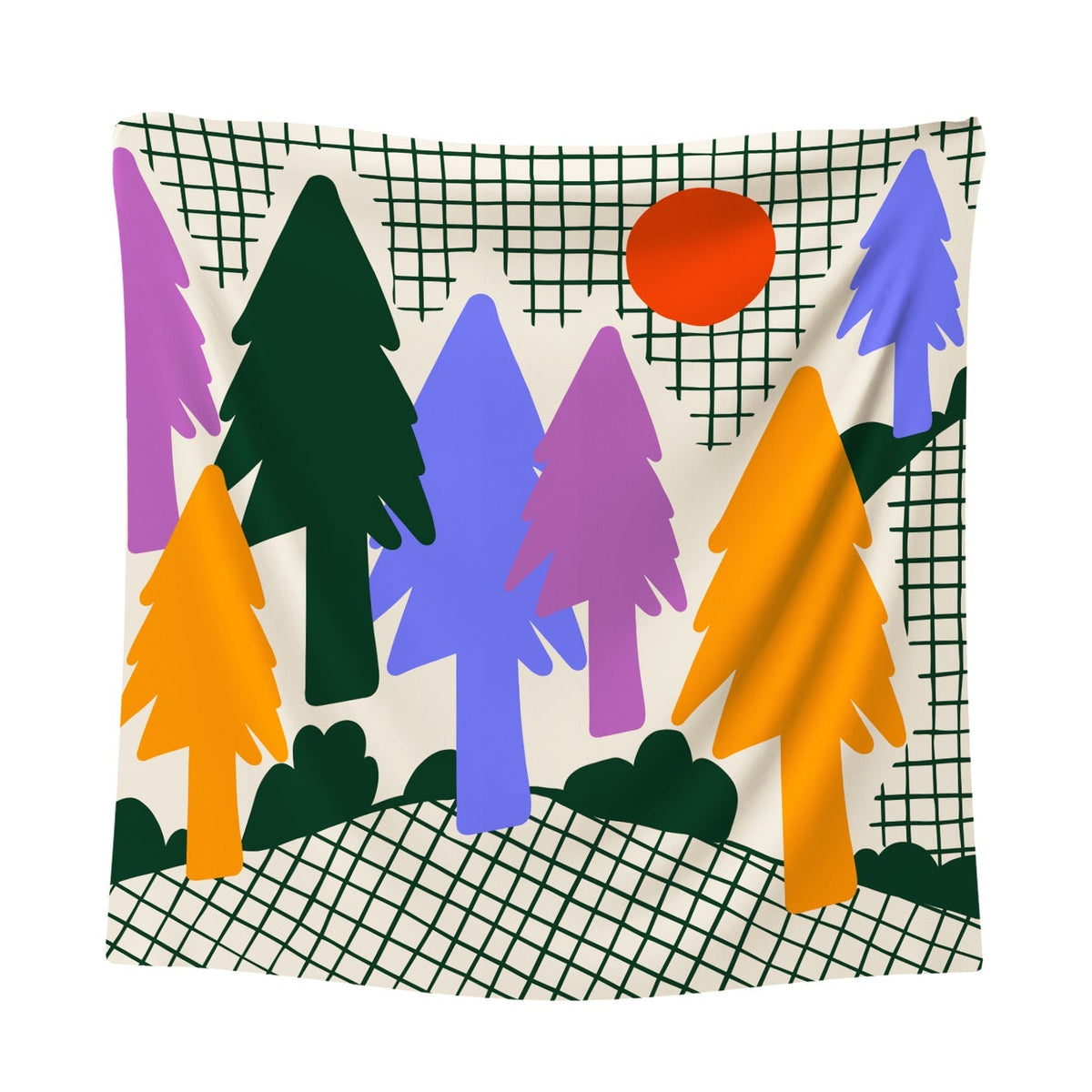 Scarf bosque 70x70