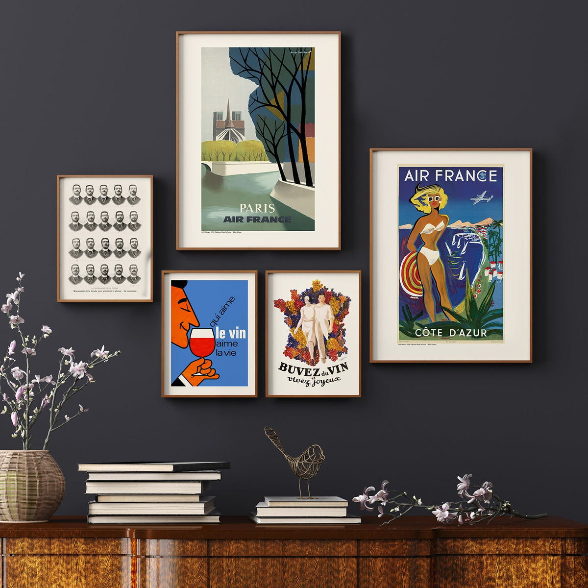 AFFICHE QUI AIME LE VIN LA VIE 30 X 40