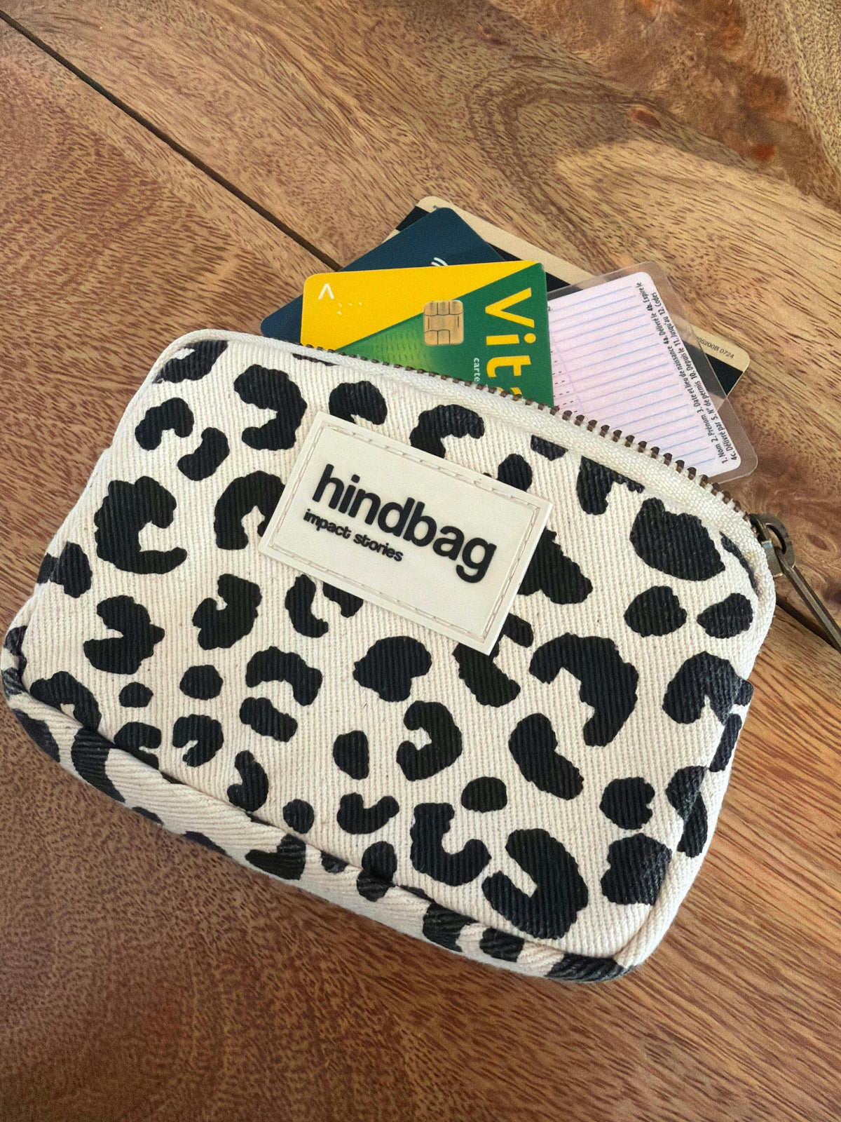 Porte monnaie Lili Leopard Beige