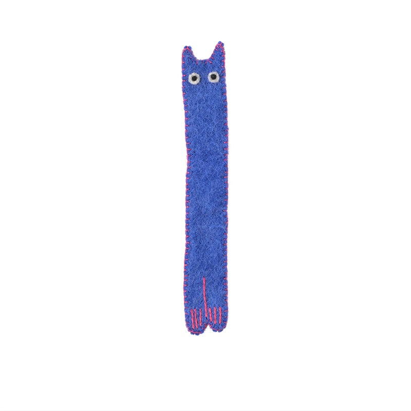 THE CURIOUS BOOKMARK, electric-blue