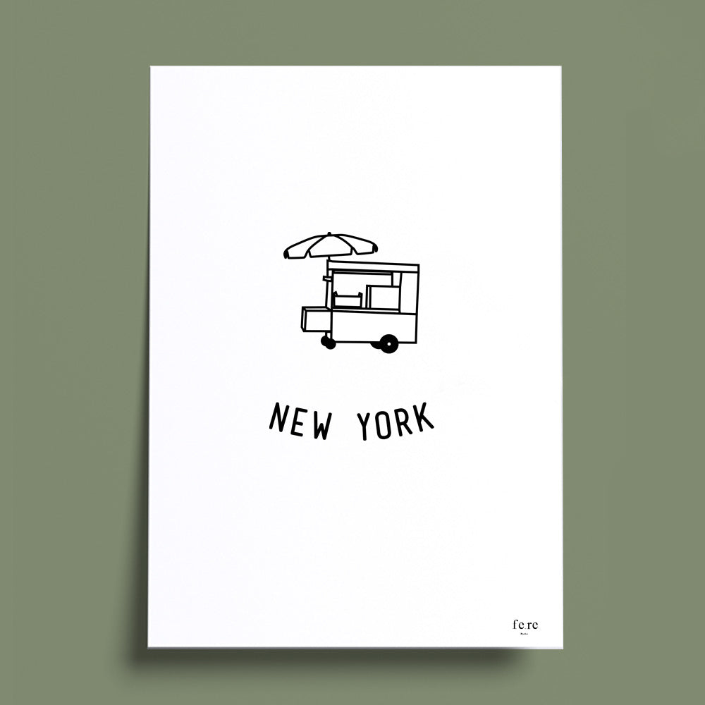 Affiche a4 new york