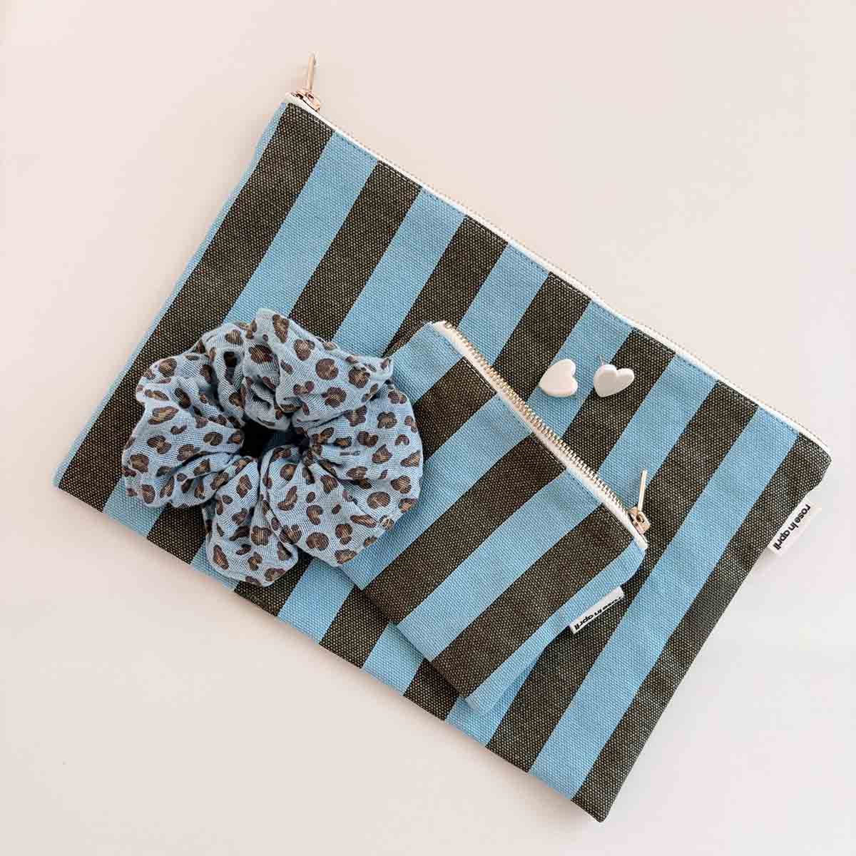 Chouchou Mini leopard sky blue