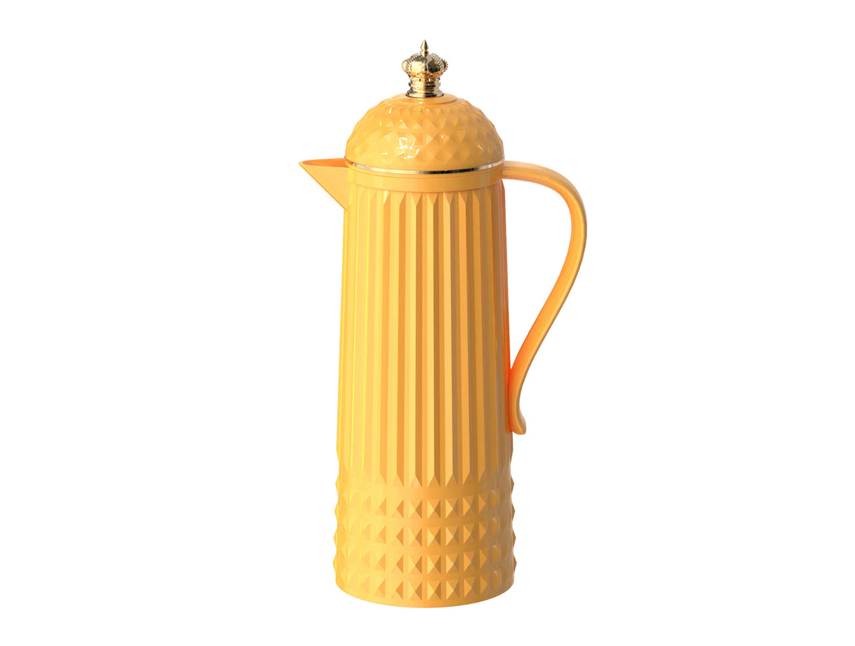 Thermos bottle crown bright yellow