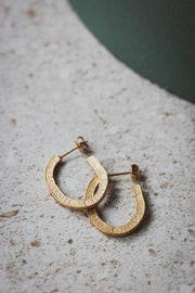 Boucles d'oreilles les demi bastilles or
