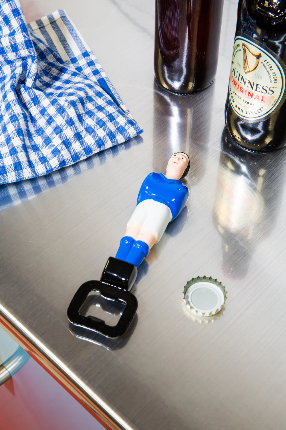 DOIY, Bottle Opener, L, Foosball, Blue