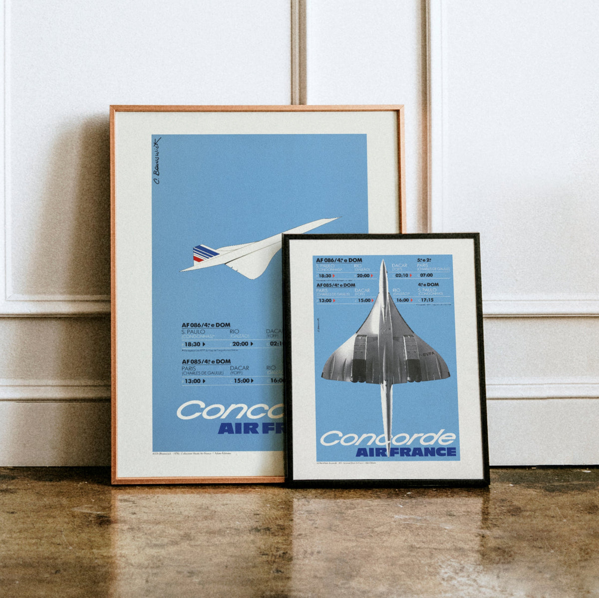 AFFICHE AIR FRANCE / CONCORDE A320BIS 40x50