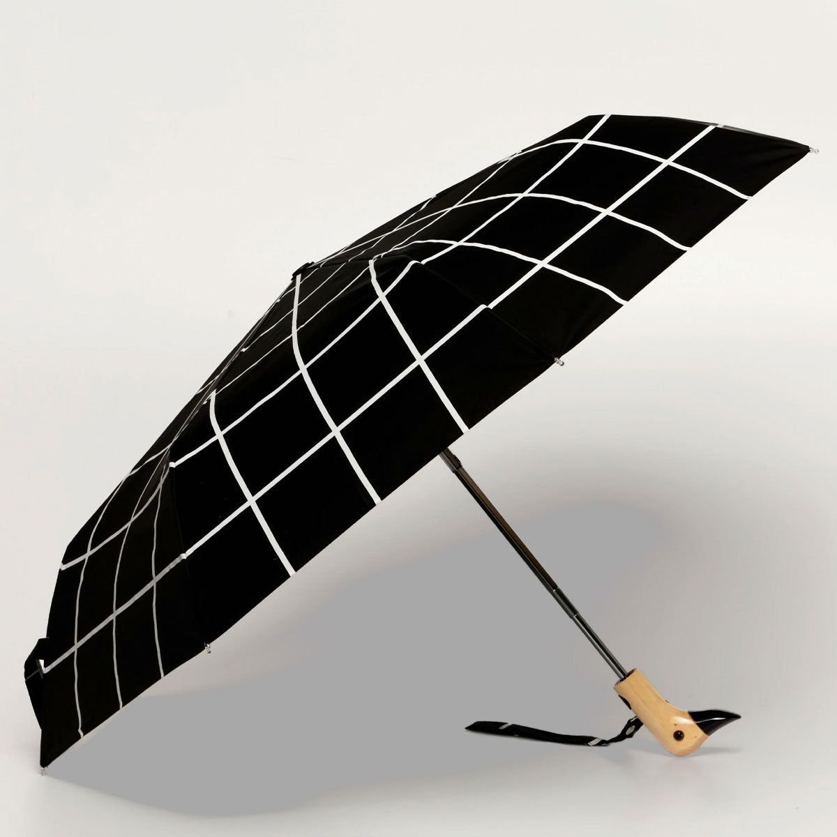 Parapluie Compact Grille Noire