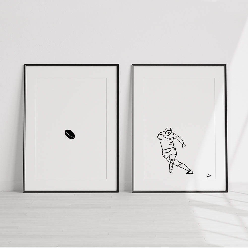 Duo affiche a4 rugby