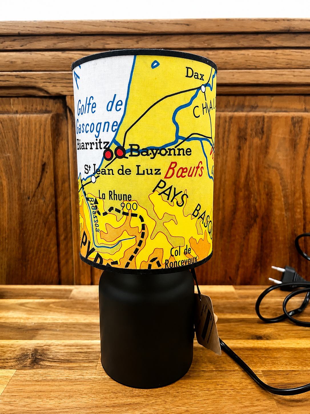 Lampe de chevet Cote basque Béarn jaune