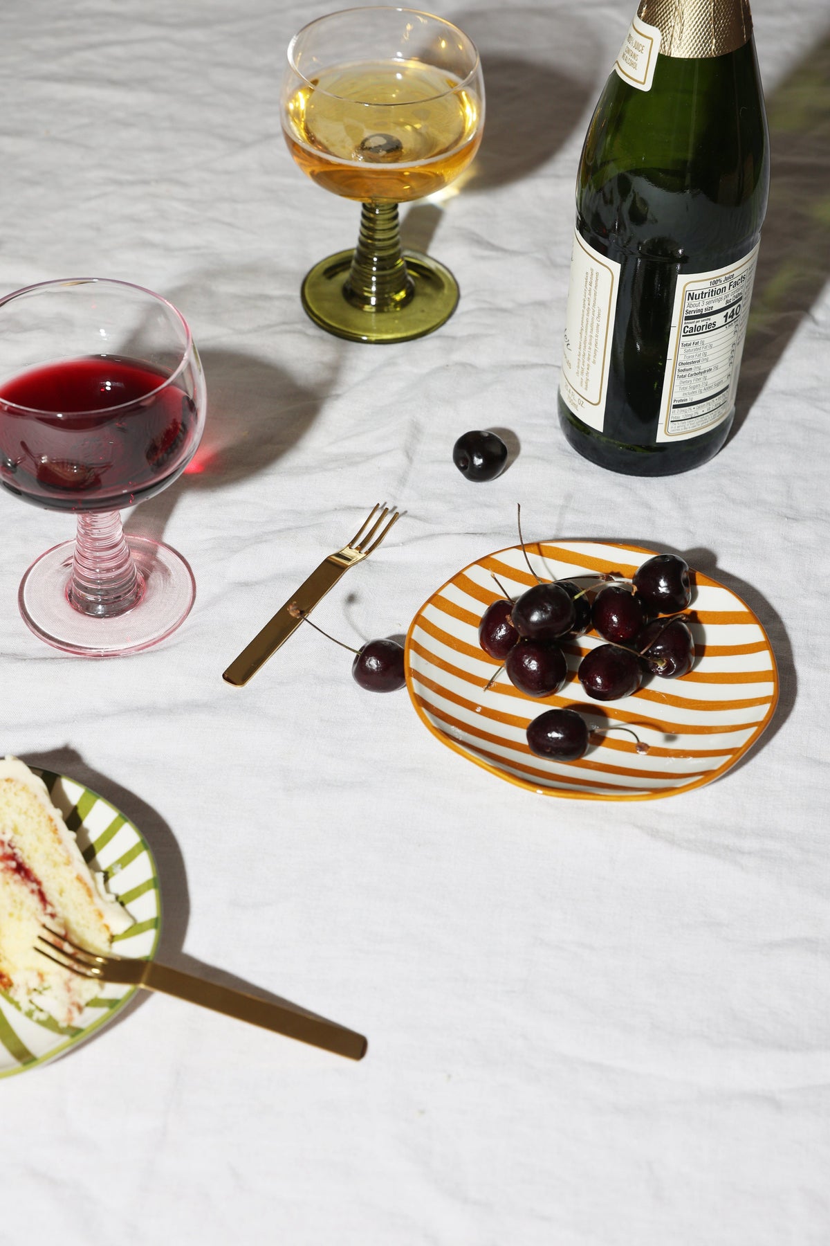 The Marley Appetizer Plates - Set of 4 - Stripes