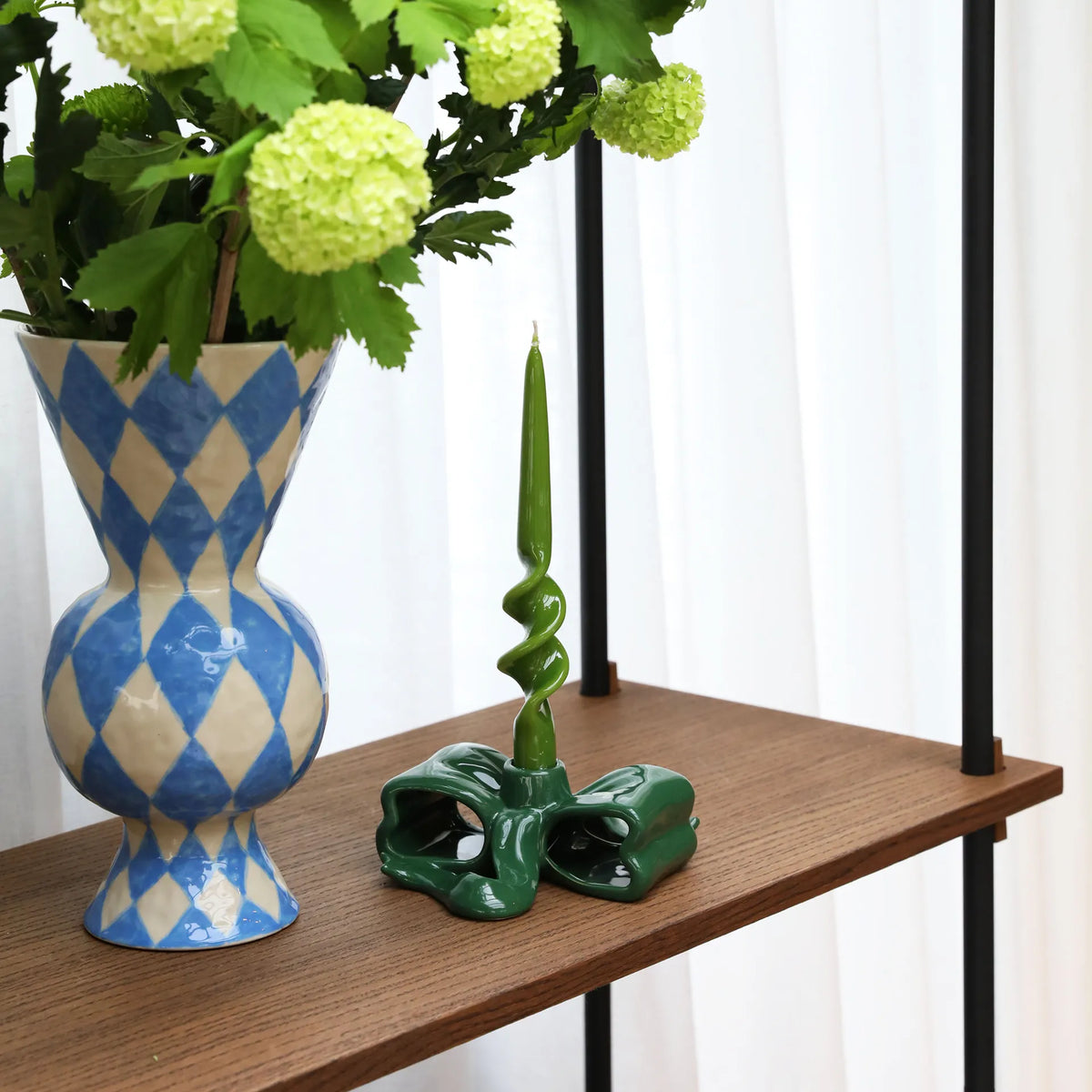 Vase Rhombic Blue
