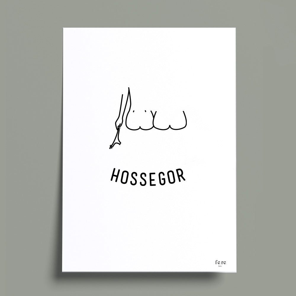 Affiche a4 hossegor