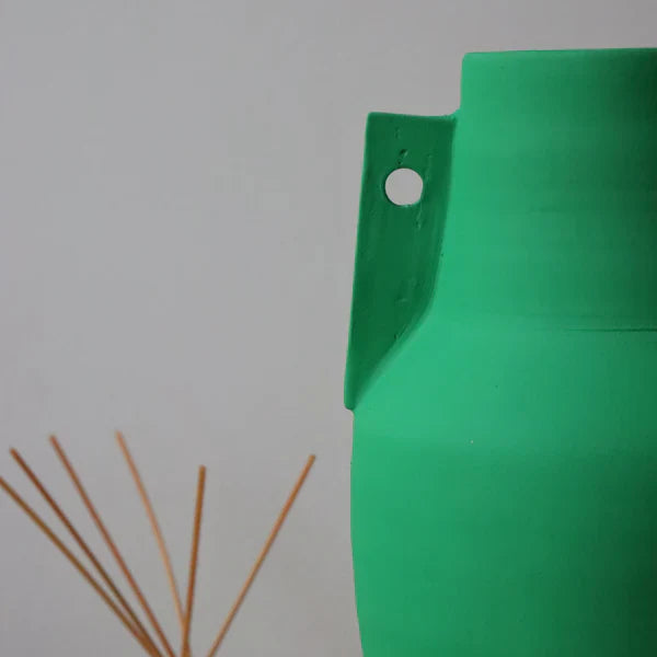 VASE EMPORION VERT MAT MAISON MARMOL