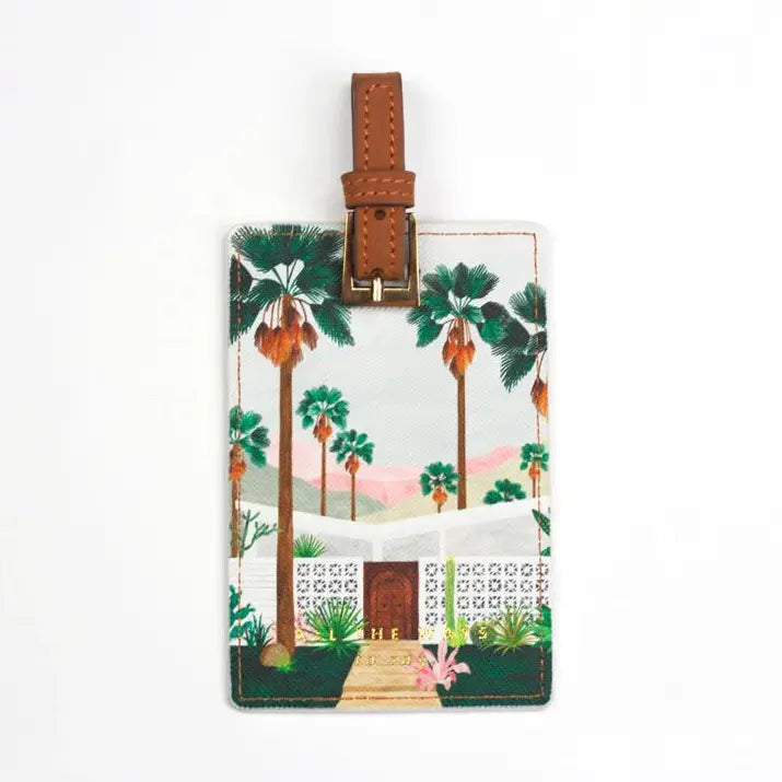 Palmspring - Étiquette de bagage Voyage