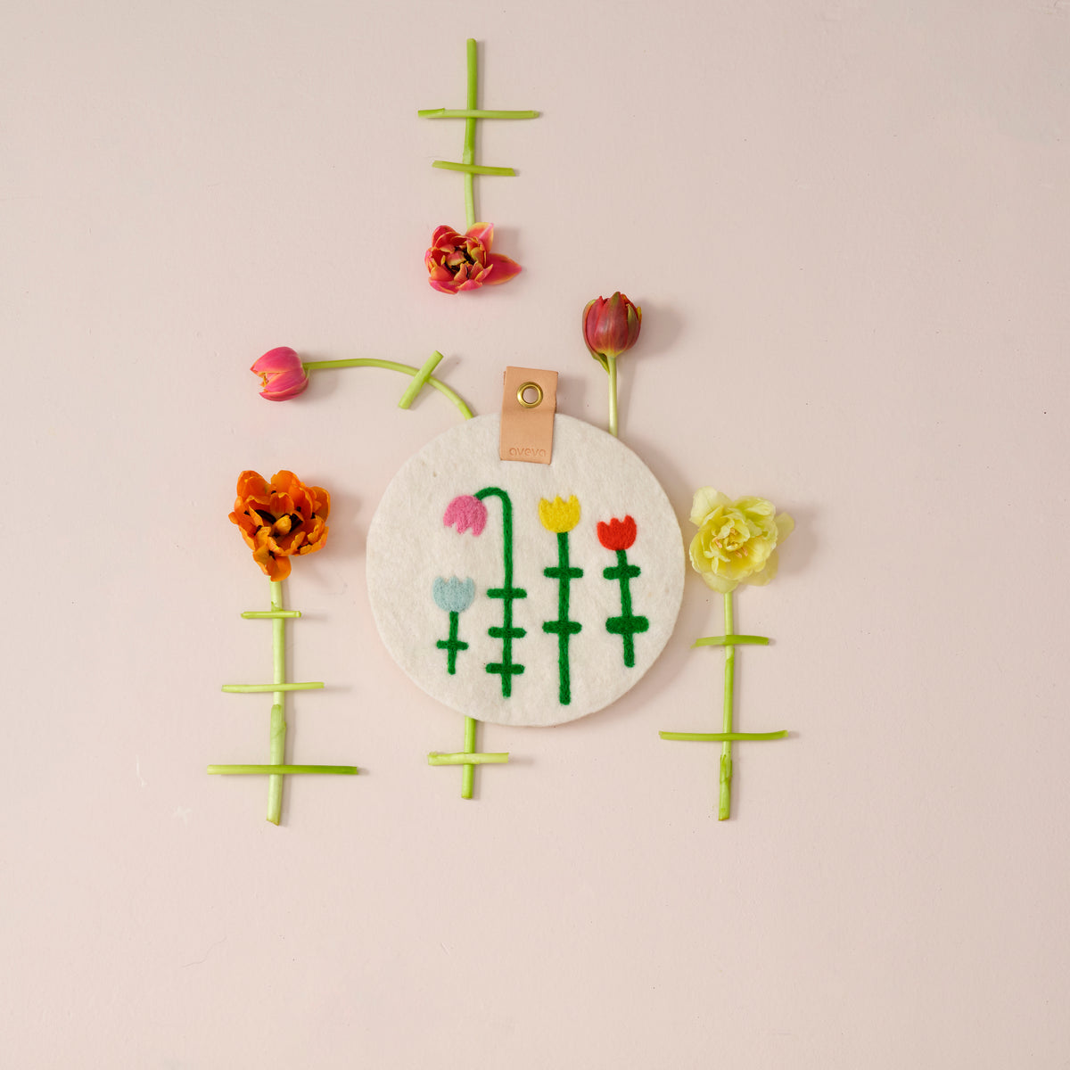 TRIVET, ART, tulips