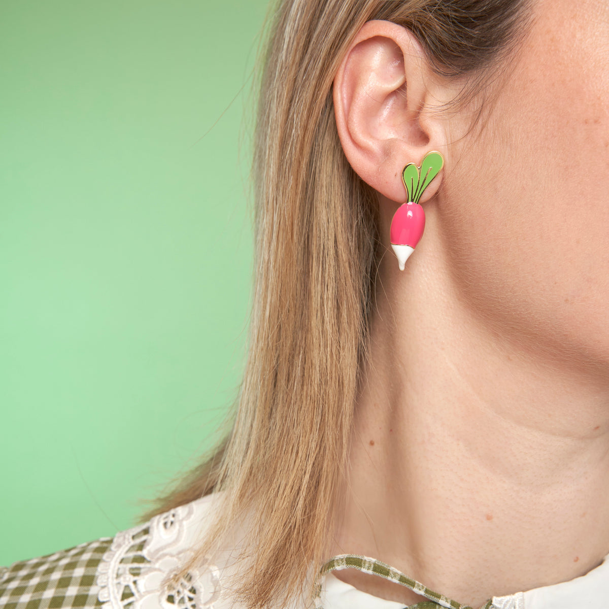 Boucles d'oreilles Radis