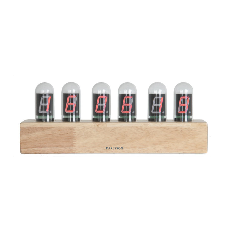 Table-Clock-Cathode-Oak / Table Clock Cathode Oak