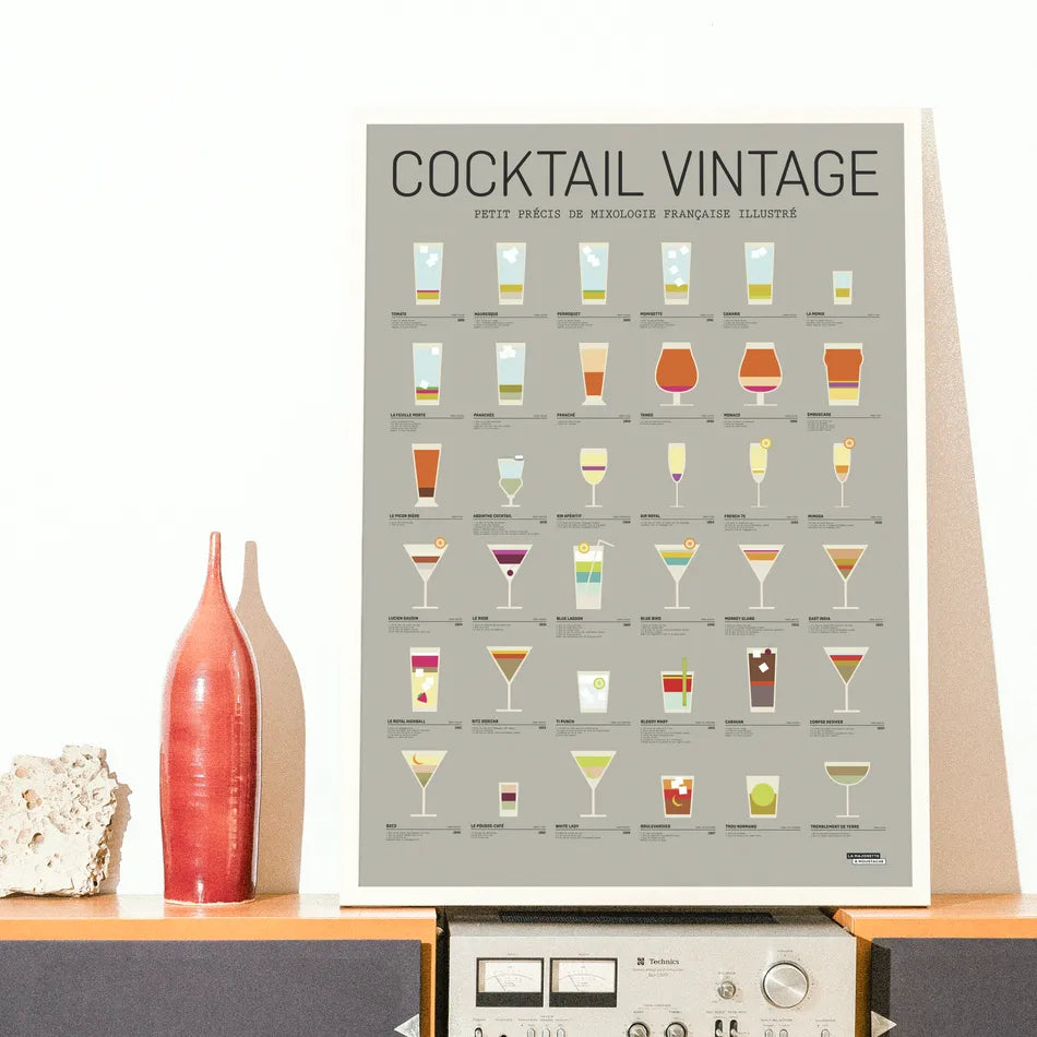 Affiche Cocktail Vintage | #AFFCOC50x70