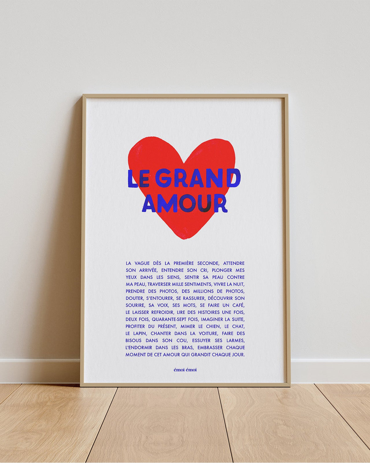 L'affiche Le grand amour - A3