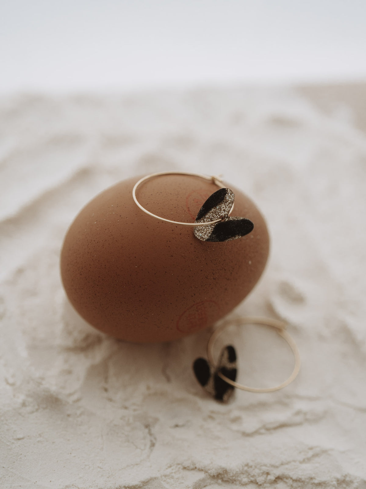 Oeuf créoles coeur Léopard