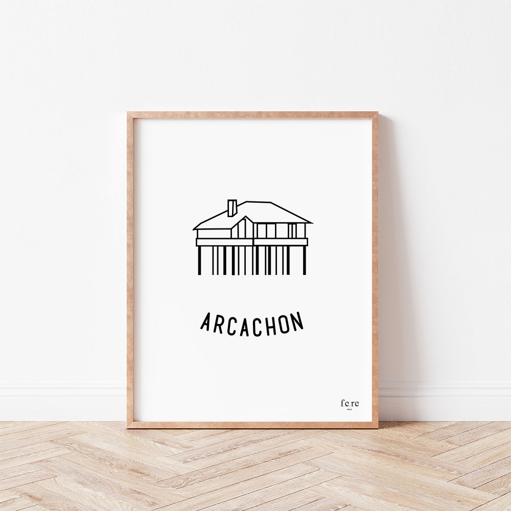 Affiche a4 arcachon