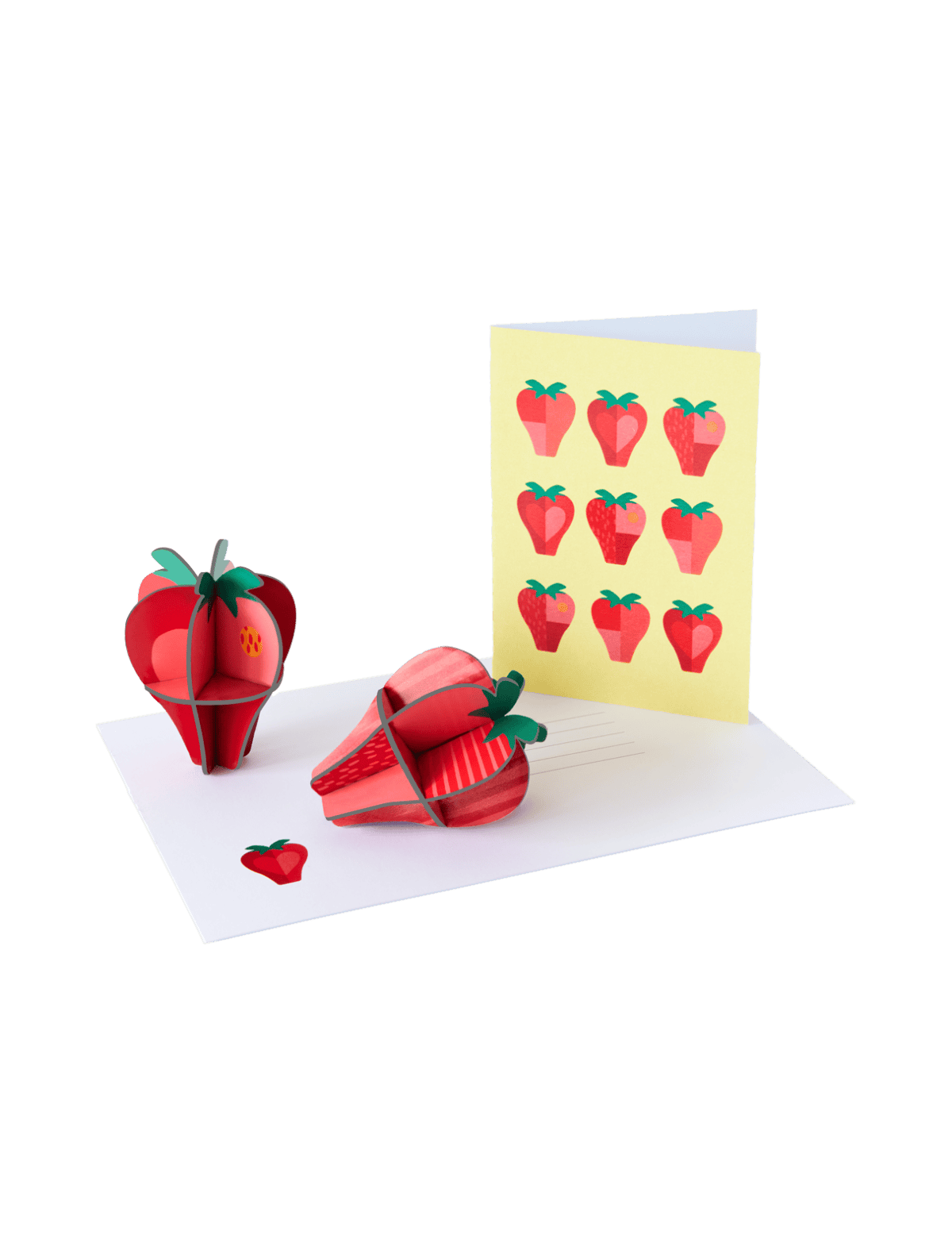 Pop out cards - Strawberries