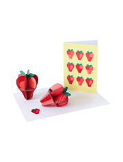 Pop out cards - Strawberries