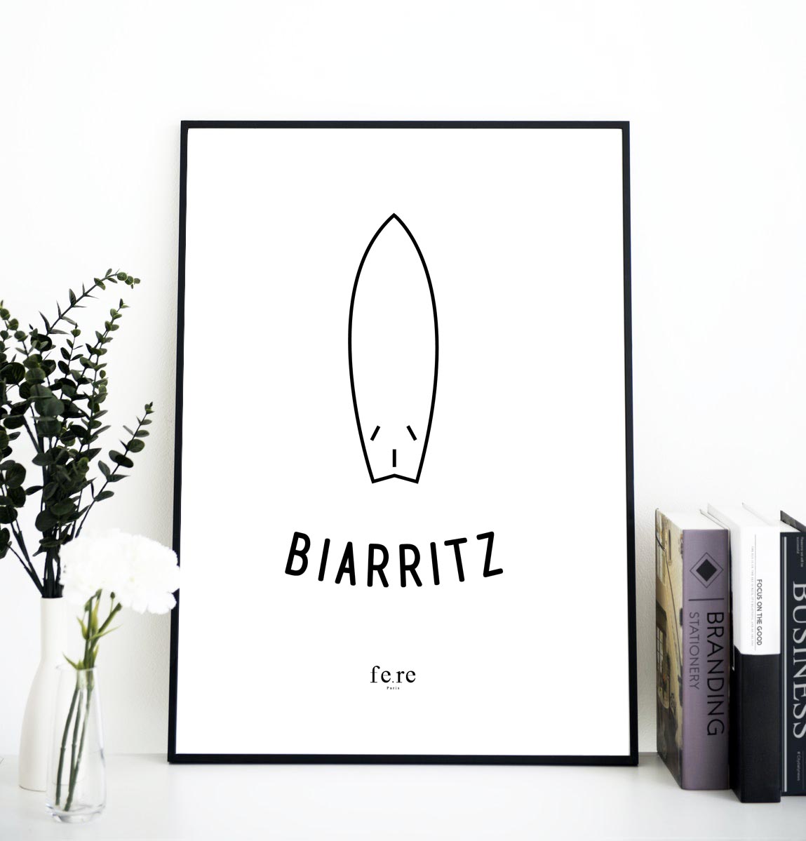 Affiche a4 biarritz