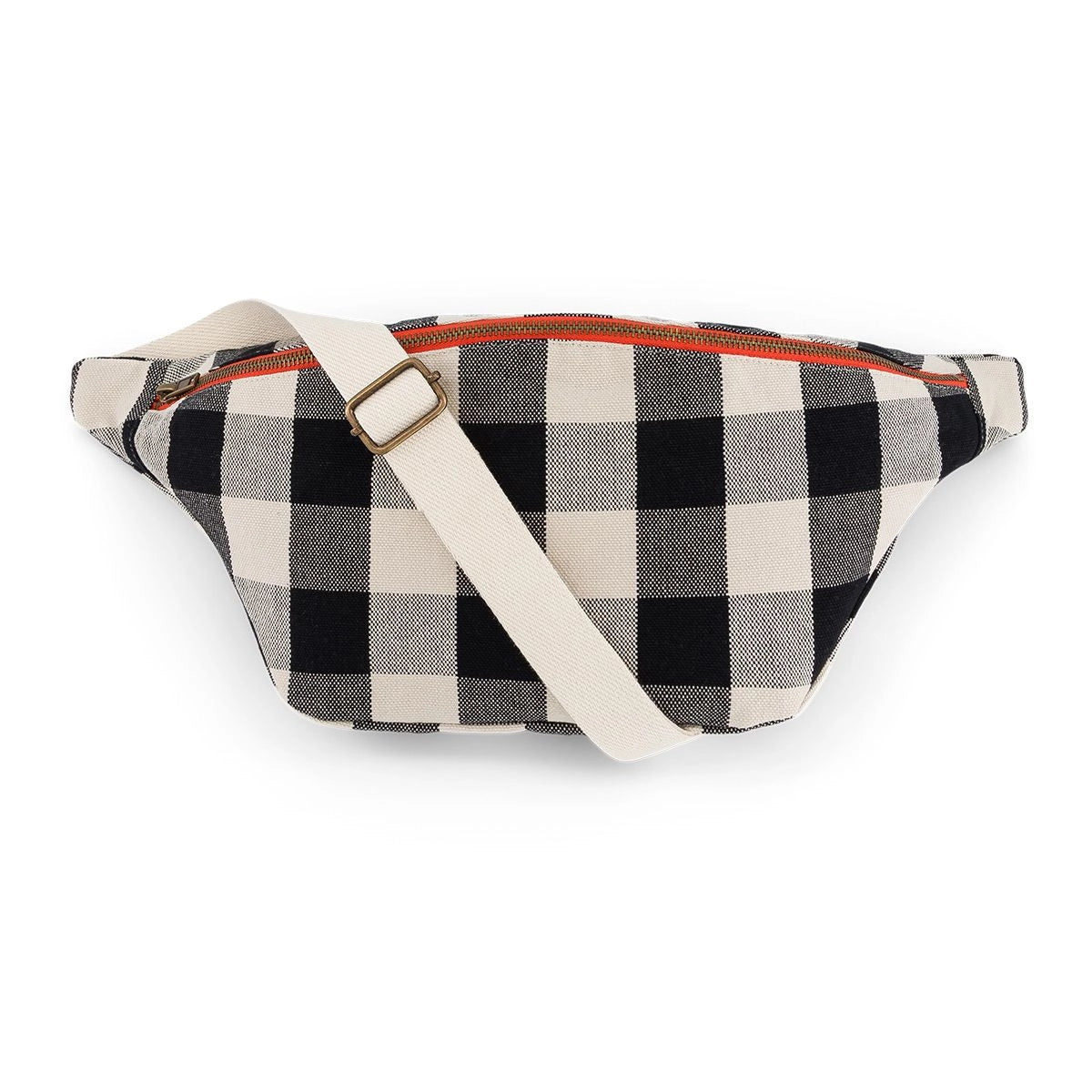 SAC BANANE BIG VICHY GREIGE
