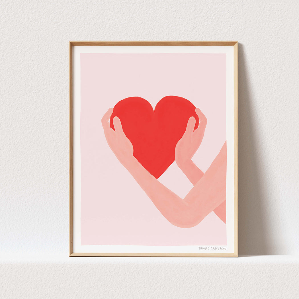 Affiche d’art A3 Mon Coeur pour toi