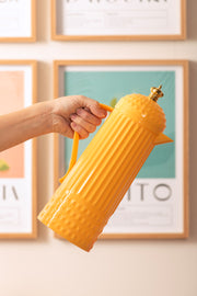 Thermos bottle crown bright yellow