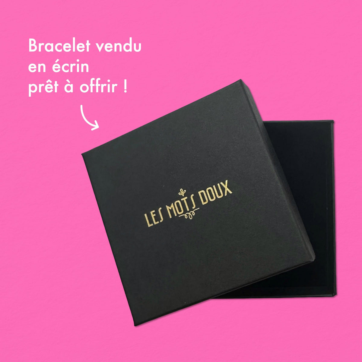 Bracelet qui pique bitch rose or