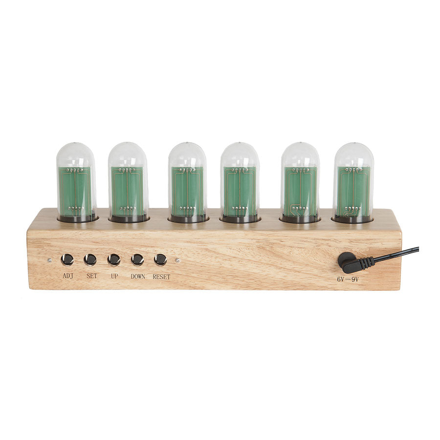 Table-Clock-Cathode-Oak / Table Clock Cathode Oak