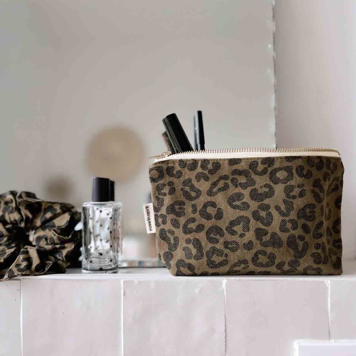 Pochette sofia en coton graou olive