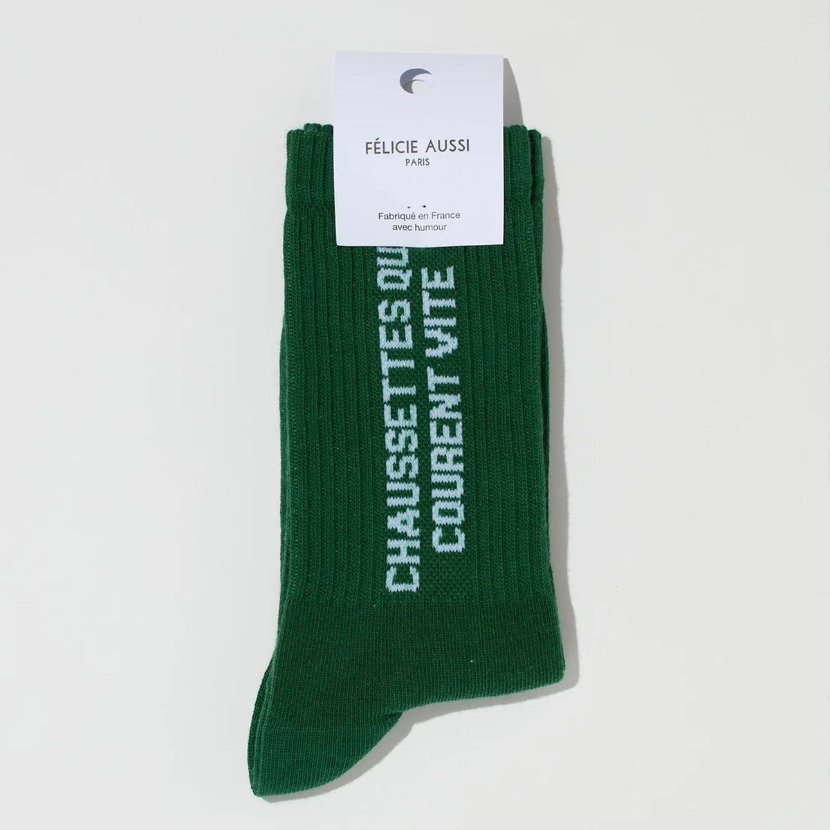 Chaussettes qui courent vite 36/40 vert bouteille