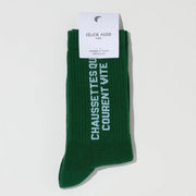 Chaussettes qui courent vite 36/40 vert bouteille