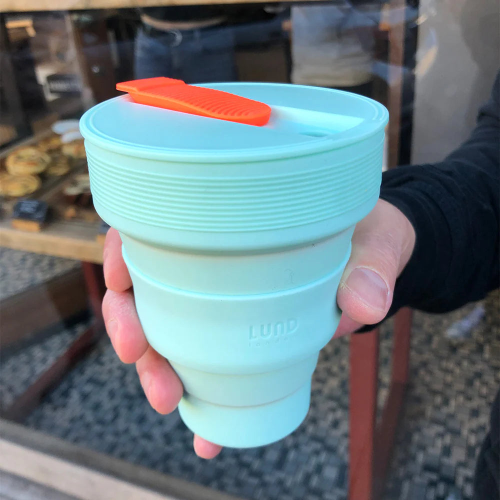 Tasse à café de voyage pliable 12oz / 350ml - Menthe